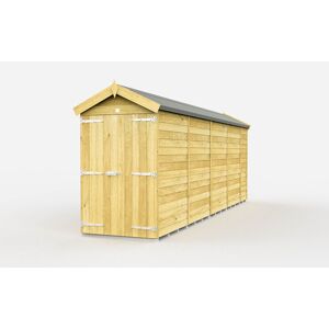 4 x 17 Feet Apex Shed - Double Door Without Windows - Wood - L503 x W118 x H217 cm 4 x 17 Feet Apex Shed - Double Door Without Windows - Wood - L503 x W118 x H217 cm
