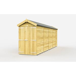 4 x 18 Feet Apex Shed - Double Door Without Windows - Wood - L533 x W118 x H217 cm 4 x 18 Feet Apex Shed - Double Door Without Windows - Wood - L533 x W118 x H217 cm