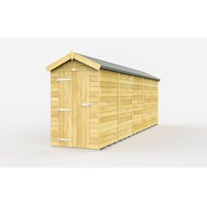 4 x 19 Feet Apex Shed - Single Door Without Windows - Wood - L560 x W118 x H217 cm 4 x 19 Feet Apex Shed - Single Door Without Windows - Wood - L560 x W118 x H217 cm