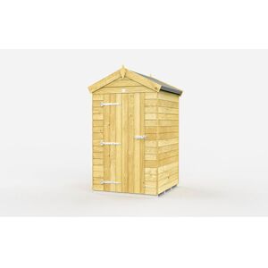 4 x 4 Feet Apex Shed - Single Door Without Windows - Wood - L127 x W118 x H217 cm 4 x 4 Feet Apex Shed - Single Door Without Windows - Wood - L127 x W118 x H217 cm