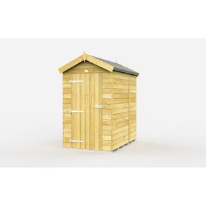 4 x 5 Feet Apex Shed - Single Door Without Windows - Wood - L158 x W118 x H217 cm 4 x 5 Feet Apex Shed - Single Door Without Windows - Wood - L158 x W118 x H217 cm
