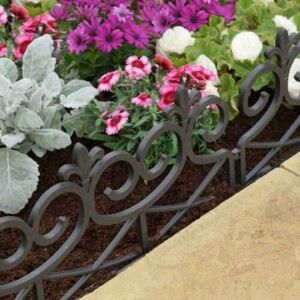Garden Mile - 4 x Smart Garden Scroll Decorative Fence Path Border Lawn Plant Beds Edging Garden Mile - 4 x Smart Garden Scroll Decorative Fence Path Border Lawn Plant Beds Edging