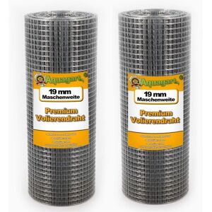 Aquagart - 40 m x 0.5 m Aviary wire Wire mesh Welding grid Wire fencing Hot-dip galvanized Aquagart - 40 m x 0.5 m Aviary wire Wire mesh Welding grid Wire fencing Hot-dip galvanized