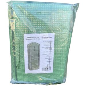 SELECTIONS 5 Tier Mini Greenhouse Re-inforced Replacement Cover SELECTIONS 5 Tier Mini Greenhouse Re-inforced Replacement Cover