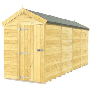 5 x 16 Feet Apex Shed - Single Door Without Windows - Wood - L472 x W147 x H217 cm 5 x 16 Feet Apex Shed - Single Door Without Windows - Wood - L472 x W147 x H217 cm