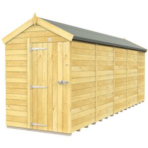 5 x 19 Feet Apex Shed - Single Door Without Windows - Wood - L560 x W147 x H217 cm 5 x 19 Feet Apex Shed - Single Door Without Windows - Wood - L560 x W147 x H217 cm