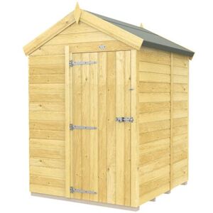 5 x 5 Feet Apex Shed - Single Door Without Windows - Wood - L158 x W147 x H217 cm 5 x 5 Feet Apex Shed - Single Door Without Windows - Wood - L158 x W147 x H217 cm