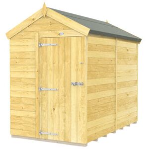 5 x 8 Feet Apex Shed - Single Door Without Windows - Wood - L243 x W147 x H217 cm 5 x 8 Feet Apex Shed - Single Door Without Windows - Wood - L243 x W147 x H217 cm