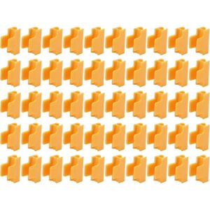 WOIYIC 50Pcs Greenhouse Clips, Orange Plastic Film Buckle Clip for 11mm Plant Stakes Greenhouse Film Row Cover Netting Tunnel Hoop Clips WOIYIC 50Pcs Greenhouse Clips, Orange Plastic Film Buckle Clip for 11mm Plant Stakes Greenhouse Film Row Cover Netting Tunnel Hoop Clips