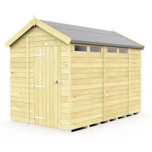 6 x 10 Feet Apex Security Shed - Single Door - Wood - L302 x W175 x H217 cm 6 x 10 Feet Apex Security Shed - Single Door - Wood - L302 x W175 x H217 cm