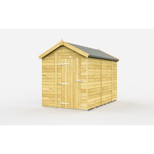 6 x 10 Feet Apex Shed - Single Door Without Windows - Wood - L302 x W175 x H217 cm 6 x 10 Feet Apex Shed - Single Door Without Windows - Wood - L302 x W175 x H217 cm