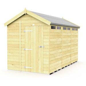 6 x 12 Feet Apex Security Shed - Single Door - Wood - L358 x W175 x H217 cm 6 x 12 Feet Apex Security Shed - Single Door - Wood - L358 x W175 x H217 cm