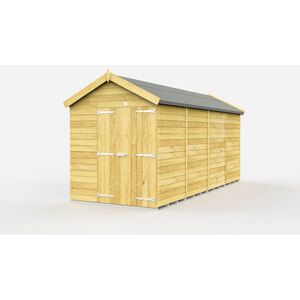 6 x 16 Feet Apex Shed - Double Door Without Windows - Wood - L472 x W175 x H217 cm 6 x 16 Feet Apex Shed - Double Door Without Windows - Wood - L472 x W175 x H217 cm