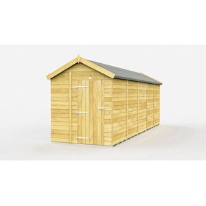 6 x 19 Feet Apex Shed - Single Door Without Windows - Wood - L560 x W175 x H217 cm 6 x 19 Feet Apex Shed - Single Door Without Windows - Wood - L560 x W175 x H217 cm