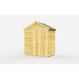 6 x 4 Feet Apex Shed - Double Door Without Windows - Wood - L127 x W175 x H217 cm 6 x 4 Feet Apex Shed - Double Door Without Windows - Wood - L127 x W175 x H217 cm