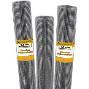 AQUAGART Galvanized Wire Mesh 60m x 1m - Aviary, Garden Fencing AQUAGART Galvanized Wire Mesh 60m x 1m - Aviary, Garden Fencing