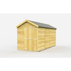 7 x 13 Feet Apex Shed - Double Door Without Windows - Wood - L387 x W214 x H217 cm 7 x 13 Feet Apex Shed - Double Door Without Windows - Wood - L387 x W214 x H217 cm