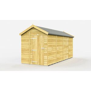 7 x 15 Feet Apex Shed - Single Door Without Windows - Wood - L454 x W214 x H217 cm 7 x 15 Feet Apex Shed - Single Door Without Windows - Wood - L454 x W214 x H217 cm