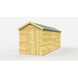 7 x 19 Feet Apex Shed - Single Door Without Windows - Wood - L560 x W214 x H217 cm 7 x 19 Feet Apex Shed - Single Door Without Windows - Wood - L560 x W214 x H217 cm