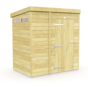 7 x 4 Feet Pent Security Shed - Single Door - Wood - L118 x W214 x H201 cm 7 x 4 Feet Pent Security Shed - Single Door - Wood - L118 x W214 x H201 cm