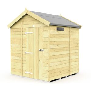 7 x 5 Feet Apex Security Shed - Single Door - Wood - L158 x W214 x H217 cm 7 x 5 Feet Apex Security Shed - Single Door - Wood - L158 x W214 x H217 cm