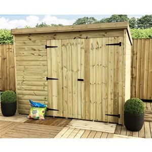 Marlborough - 7 x 5 windowless Garden Shed Pressure Treated t&g pent Wooden Garden Shed + Double Doors (7' x 5' / 7ft x 5ft) (7x5) Marlborough - 7 x 5 windowless Garden Shed Pressure Treated t&g pent Wooden Garden Shed + Double Doors (7' x 5' / 7ft x 5ft) (7x5)
