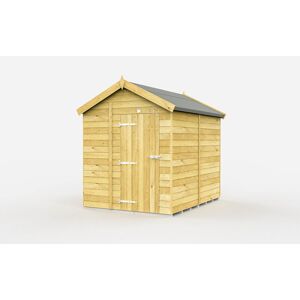 7 x 8 Feet Apex Shed - Single Door Without Windows - Wood - L243 x W214 x H217 cm 7 x 8 Feet Apex Shed - Single Door Without Windows - Wood - L243 x W214 x H217 cm