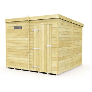 7 x 8 Feet Pent Security Shed - Single Door - Wood - L231 x W214 x H201 cm 7 x 8 Feet Pent Security Shed - Single Door - Wood - L231 x W214 x H201 cm
