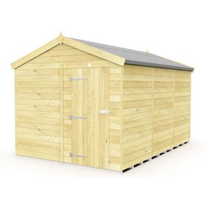 8 x 12 Feet Apex Shed - Single Door Without Windows - Wood - L358 x W231 x H217 cm 8 x 12 Feet Apex Shed - Single Door Without Windows - Wood - L358 x W231 x H217 cm