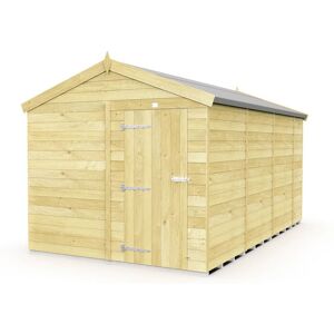 8 x 14 Feet Apex Shed - Single Door Without Windows - Wood - L417 x W231 x H217 cm 8 x 14 Feet Apex Shed - Single Door Without Windows - Wood - L417 x W231 x H217 cm