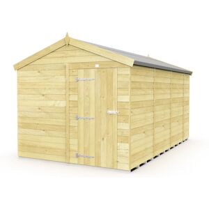 8 x 15 Feet Apex Shed - Single Door Without Windows - Wood - L454 x W231 x H217 cm 8 x 15 Feet Apex Shed - Single Door Without Windows - Wood - L454 x W231 x H217 cm