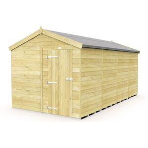8 x 16 Feet Apex Shed - Single Door Without Windows - Wood - L472 x W231 x H217 cm 8 x 16 Feet Apex Shed - Single Door Without Windows - Wood - L472 x W231 x H217 cm