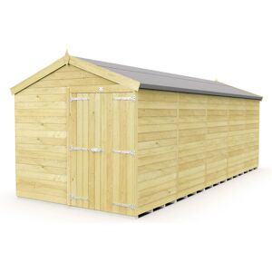 8 x 20 Feet Apex Shed - Double Door Without Windows - Wood - L592 x W231 x H217 cm 8 x 20 Feet Apex Shed - Double Door Without Windows - Wood - L592 x W231 x H217 cm