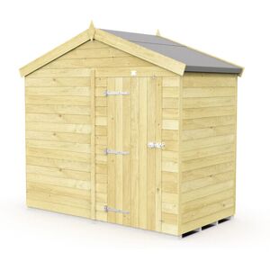 8 x 4 Feet Apex Shed - Single Door Without Windows - Wood - L127 x W231 x H217 cm 8 x 4 Feet Apex Shed - Single Door Without Windows - Wood - L127 x W231 x H217 cm