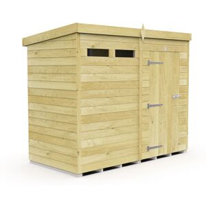 8 x 4 Feet Pent Security Shed - Single Door - Wood - L118 x W243 x H201 cm 8 x 4 Feet Pent Security Shed - Single Door - Wood - L118 x W243 x H201 cm