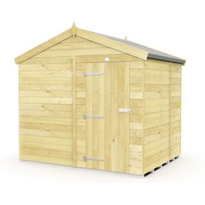 8 x 5 Feet Apex Shed - Single Door Without Windows - Wood - L158 x W231 x H217 cm 8 x 5 Feet Apex Shed - Single Door Without Windows - Wood - L158 x W231 x H217 cm