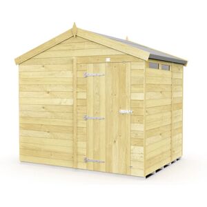 8 x 6 Feet Apex Security Shed - Single Door - Wood - L187 x W231 x H217 cm 8 x 6 Feet Apex Security Shed - Single Door - Wood - L187 x W231 x H217 cm