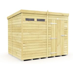 8 x 6 Feet Pent Security Shed - Single Door - Wood - L178 x W243 x H201 cm 8 x 6 Feet Pent Security Shed - Single Door - Wood - L178 x W243 x H201 cm