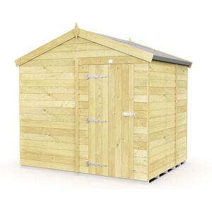 8 x 7 Feet Apex Shed - Single Door Without Windows - Wood - L214 x W231 x H217 cm 8 x 7 Feet Apex Shed - Single Door Without Windows - Wood - L214 x W231 x H217 cm