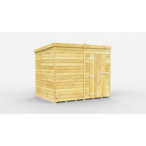 8 x 7 Feet Pent Shed - Single Door Without Windows - Wood - L214 x W243 x H201 cm 8 x 7 Feet Pent Shed - Single Door Without Windows - Wood - L214 x W243 x H201 cm