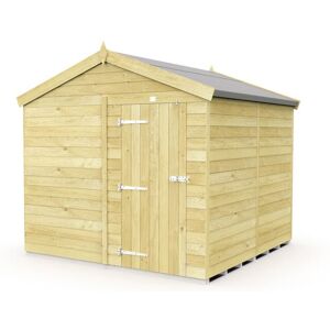 8 x 8 Feet Apex Shed - Single Door Without Windows - Wood - L243 x W231 x H217 cm 8 x 8 Feet Apex Shed - Single Door Without Windows - Wood - L243 x W231 x H217 cm