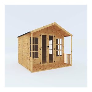 Waltons - Premium Shiplap Apex Wooden Garden Room Summerhouse - 8 x 8 with Veranda