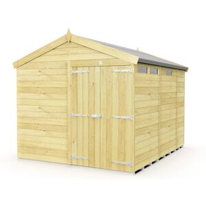 8 x 9 Feet Apex Security Shed - Double Door - Wood - L272 x W231 x H217 cm 8 x 9 Feet Apex Security Shed - Double Door - Wood - L272 x W231 x H217 cm