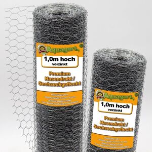 AQUAGART 80m Galvanized Hexagonal Wire Mesh Fence - Garden & Animal Enclosure AQUAGART 80m Galvanized Hexagonal Wire Mesh Fence - Garden & Animal Enclosure