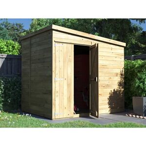 Dunster House Ltd. - Dunster House Bike Shed Storage 2.4m x 1.8m Garden Building Wooden Pressure Treated Overlord Pent Dunster House Ltd. - Dunster House Bike Shed Storage 2.4m x 1.8m Garden Building Wooden Pressure Treated Overlord Pent