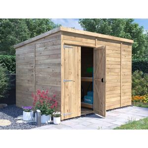 Dunster House Ltd. - Dunster House Wooden Shed Workshop 3m x 2.4m Garden Storage Pressure Treated Overlord Pent Dunster House Ltd. - Dunster House Wooden Shed Workshop 3m x 2.4m Garden Storage Pressure Treated Overlord Pent