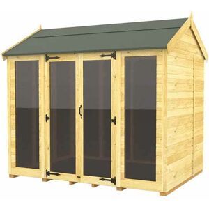 8ft x 8ft Apex Summer House (Full Height Window) - Wood - L243 x W231 x H217 cm 8ft x 8ft Apex Summer House (Full Height Window) - Wood - L243 x W231 x H217 cm