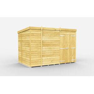 9 x 6 Feet Pent Shed - Double Door Without Windows - Wood - L178 x W276 x H201 cm 9 x 6 Feet Pent Shed - Double Door Without Windows - Wood - L178 x W276 x H201 cm
