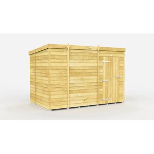 9 x 7 Feet Pent Shed - Single Door Without Windows - Wood - L214 x W276 x H201 cm 9 x 7 Feet Pent Shed - Single Door Without Windows - Wood - L214 x W276 x H201 cm