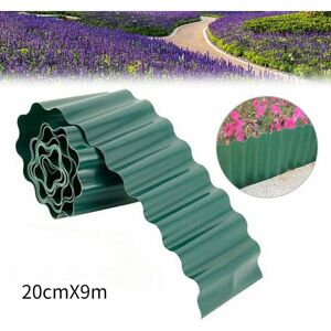 9m x 20cm Flexible Plastic Garden Edging, Lawn Landscape Edging Easy to Cut Landscape Grass Border for Backyard Driveway Path Sidewalk - Aiperq 9m x 20cm Flexible Plastic Garden Edging, Lawn Landscape Edging Easy to Cut Landscape Grass Border for Backyard Driveway Path Sidewalk - Aiperq